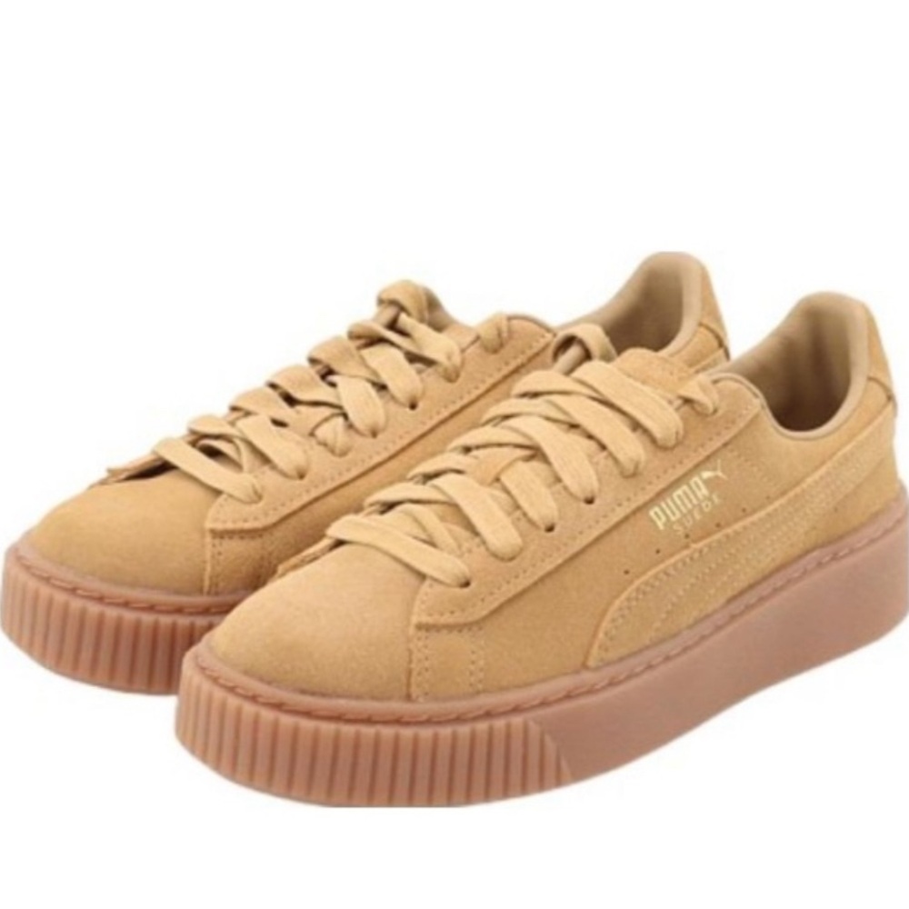 Puma Suede Creeper Rihanna Fenty Oatmeal, Size 6.5 Women’s US, 37 Euro